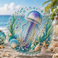 🌊 DIY óceáni gyöngyfestményes fali dísz | 5D-s gyémántkép-készlet