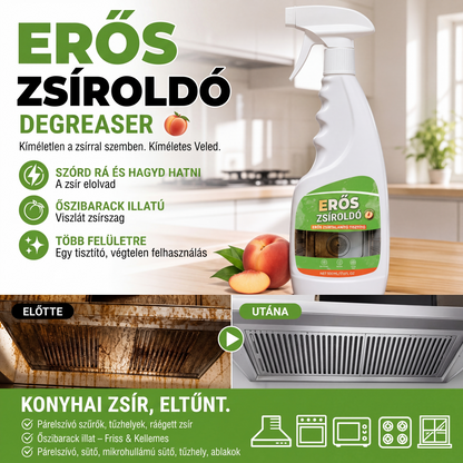 🧼🏡 Erős hatású konyhai zsírtalanító spray – hatékony zsírtalanítás ✨