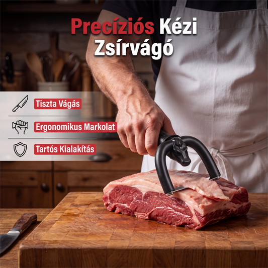 🍖 Kézi hús‑zsírszedő szerszám marha‑ és sertéshúshoz, egészséges otthoni főzéshez 🍳