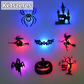 🎃👻🌙 Halloween-téma – színes, világító falmatricák