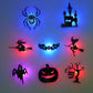 🎃👻🌙 Halloween-téma – színes, világító falmatricák