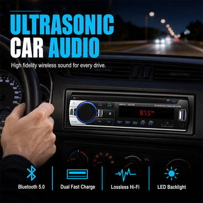 🚗📞 Bluetooth 5.0 autórádió: Kihangosítás és dupla USB töltés 🔋✨