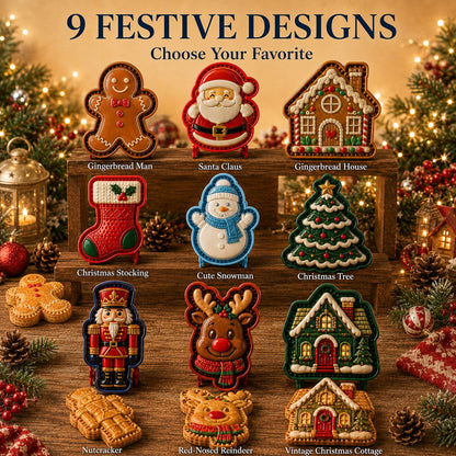 8 ünnepi design – Mikulás, mézeskalács ember, rénszarvas és több – változatos karácsonyi finomságok – Karácsonyi mini pite forma – Utánvéttel! 🎄