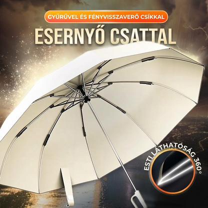 🌂Automatikus nyílású és záródású összecsukható esernyő – szél- és esőálló, UV-sugárzást blokkoló, könnyű és tartós – búcsút inthetsz az esős napok ingázásának! ☔☀️
