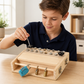 📌 Montessori fa csavarhúzós tábla játék kisgyermekek számára