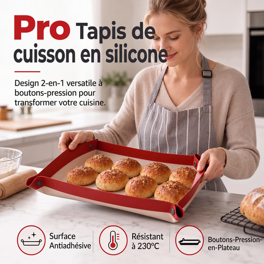 🍪1+1 ingyen🍳Újrafelhasználható tapadásmentes szilikon sütőpapír