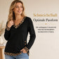 🛍️✨Langärmliges Strickoberteil mit V-Ausschnitt für Damen