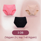 💕 Plus Size, Magas derekú, Pamut, Szivárgásgátló Bugyi | Egész napos Kényelem